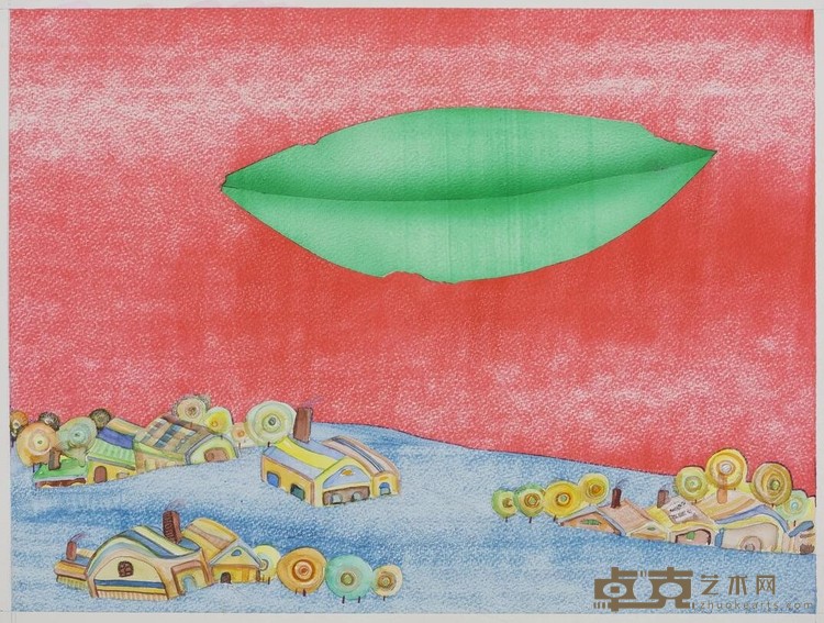 《吻》 王小松 45x60cm 2016