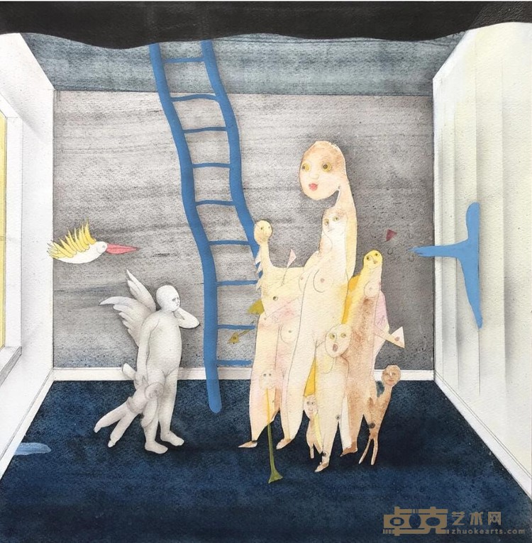 《地球一家人》 王小松 39x39cm 2016 版画