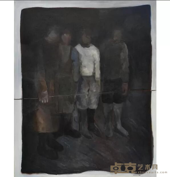 《废墟身影》 沈周来 120x150cm 2018年 布面油画