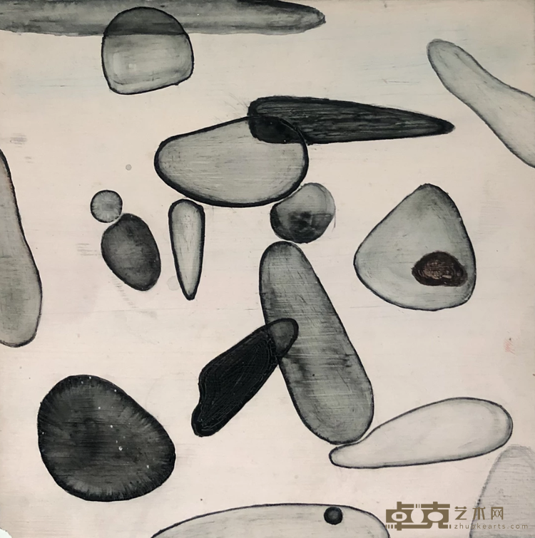 《飘》 LI YIJUN 李轶君 20x20cm 2015年 木板丙烯 ACRYLIC ON BOARD