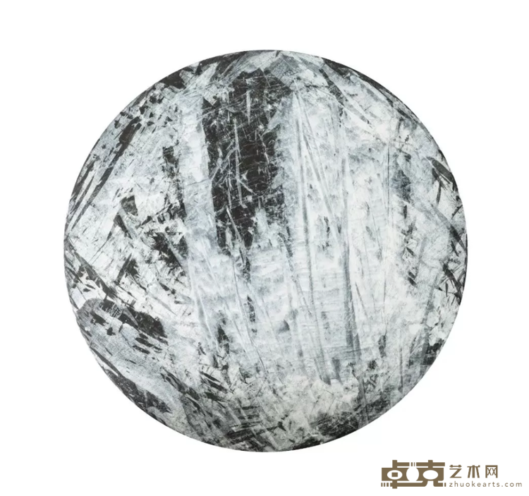 《2019-15》 吴谦 直径70CM 布面综合材料