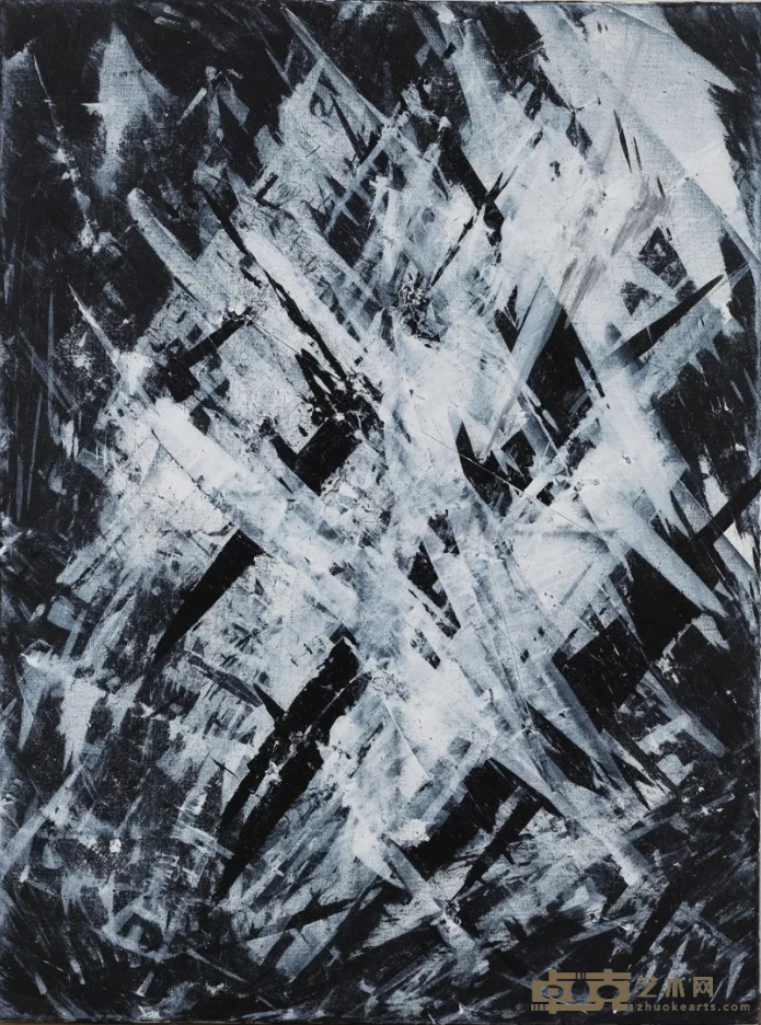 《2016-15》 吴谦 100x75cm 布面综合材料