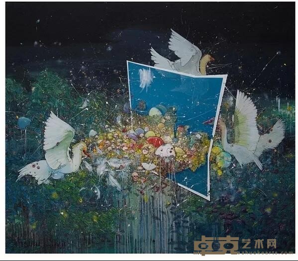 《浮生集—盛夏如诗,一念之间》 普鹏 210x240cm 2017年 布面丙烯