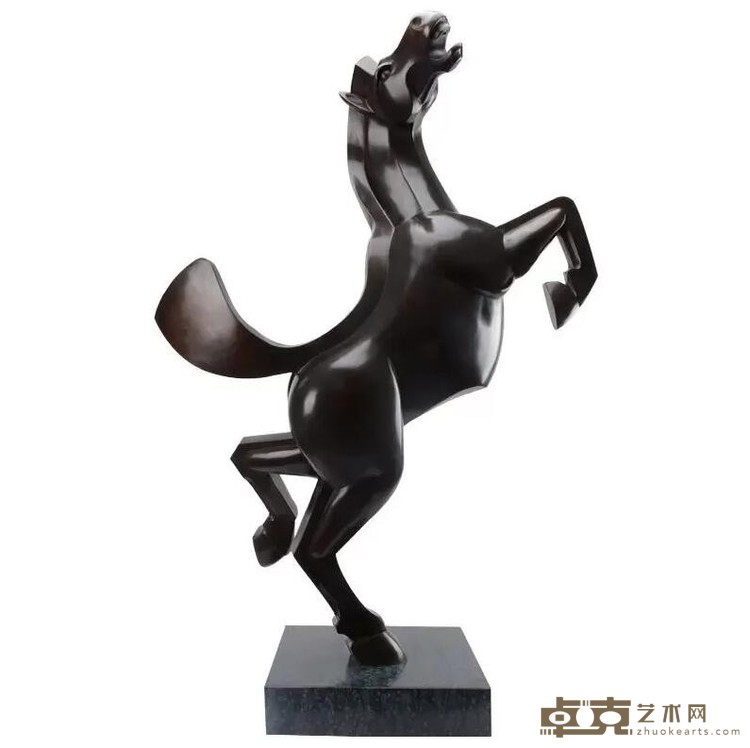 《狂野的骏马》 弗兰斯 高115cm 青铜雕塑原作
