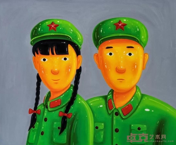 《算你狠》 沈敬东 100x120cm 2020年 布面油画