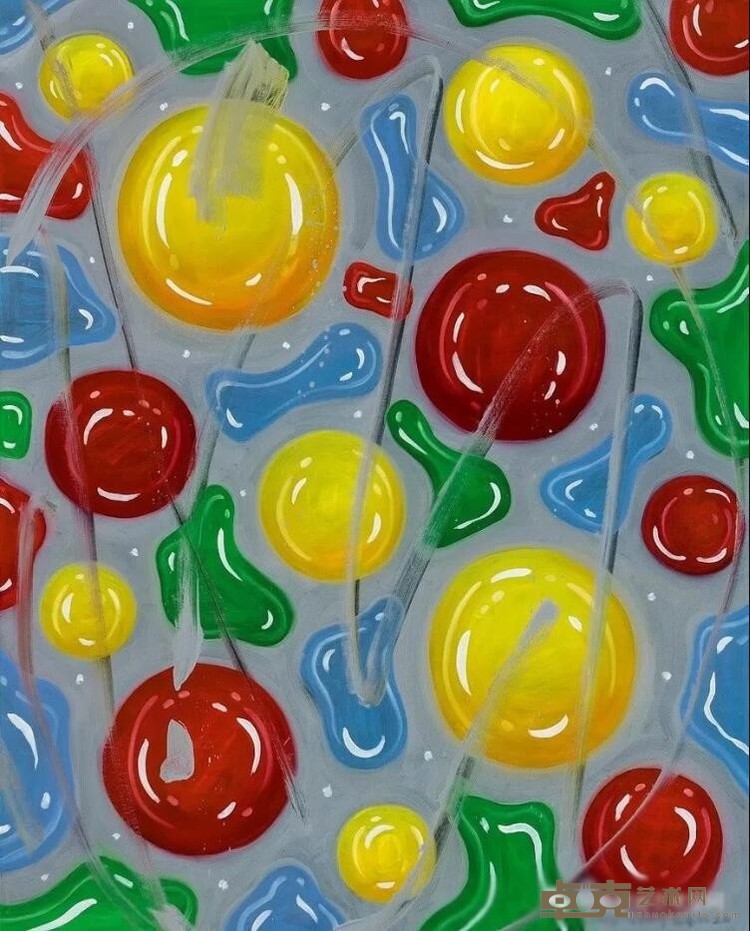《非抽象》 沈敬东 100x80cm 2020年 布面油画