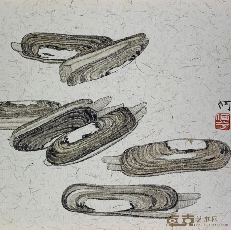 《春光乍泄》 何曦 12x12cm 2020年 纸本
