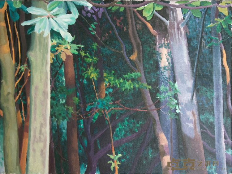 《森林1606》 蒋国蓉 30x40cm 2016年