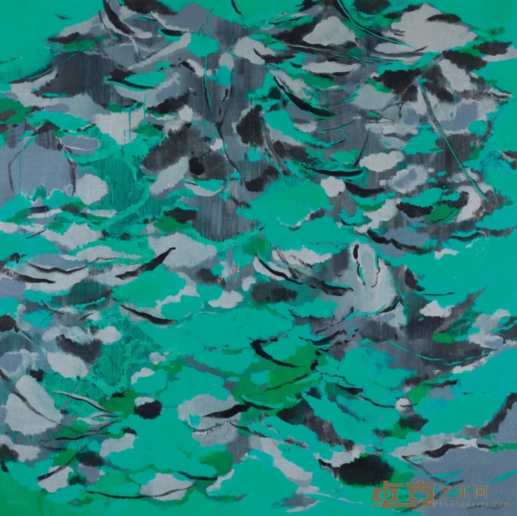 《回声19-1》 陈思源 180×180cm 2019年 布面丙烯