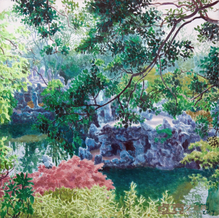 《园林1702》 蒋国蓉 50x50cm 2017年