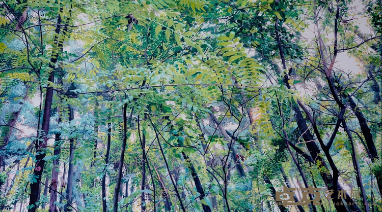 《清晨》 蒋国蓉 90x160cm 2013年 布面油画