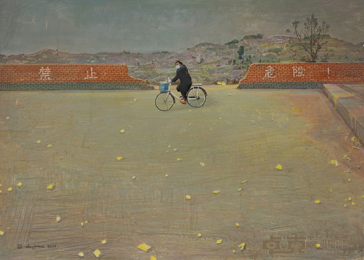 《2020之春系列·1》 周金华 51x37cm 2020年 纸本丙烯