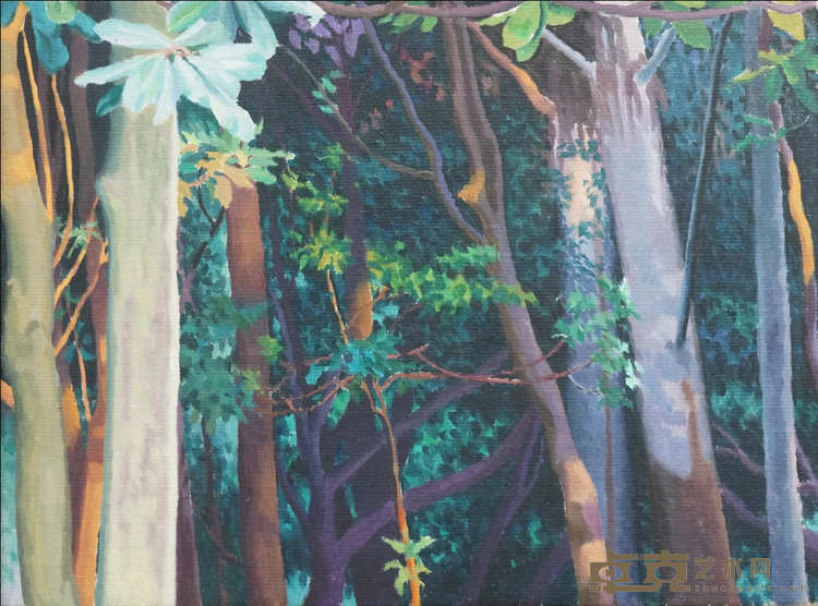 《森林1606》 蒋国蓉 30x40cm 2016年 布面油画