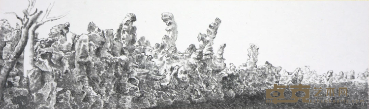 《园林201820》 蒋国蓉 39x12cm 2018年 纸上作品 水墨