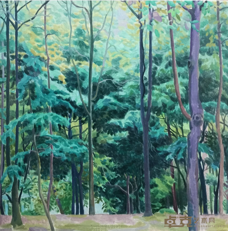 《小品09》 蒋国蓉 50x50cm 2016年 布面油画