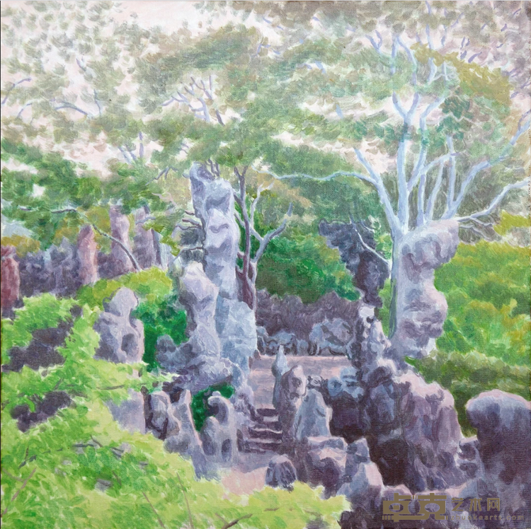 《园林1704》 蒋国蓉 50x50cm 2017年
