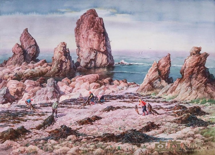 《隍城岛的五月》 齐大庆 78x115cm 2019年 纸本水彩