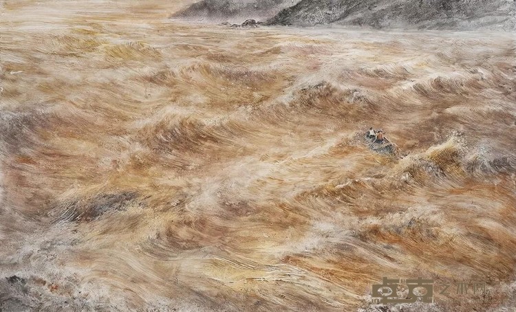 《难忘的2020》 章立 201x120cm 2020年 纸本水彩