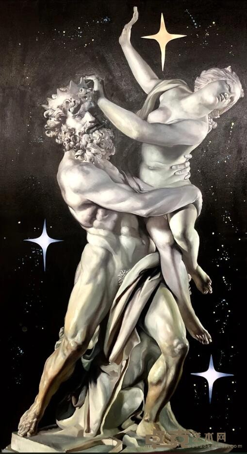 《角色-艺术情人 Role-The Lover》 张钊瀛 90x160cm 2019年 布面油画 Oil on canvas