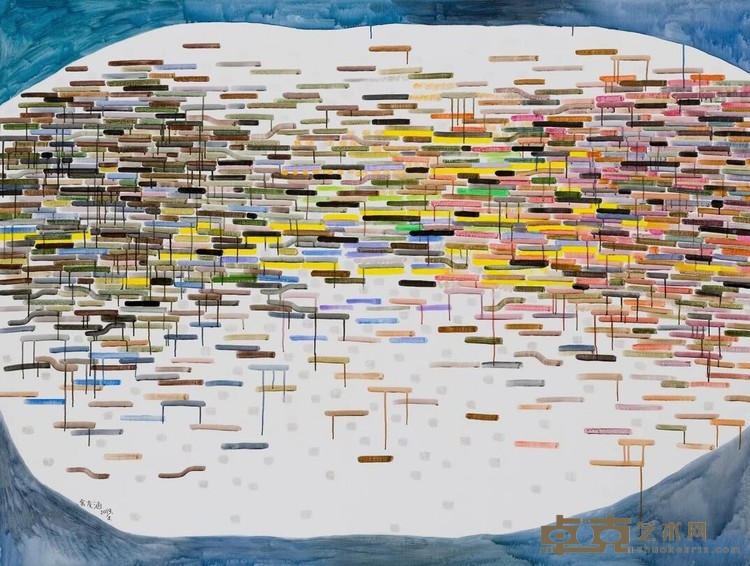 作品11 余友涵 162x206cm 2019年 布上丙烯 Acrylic on canvas