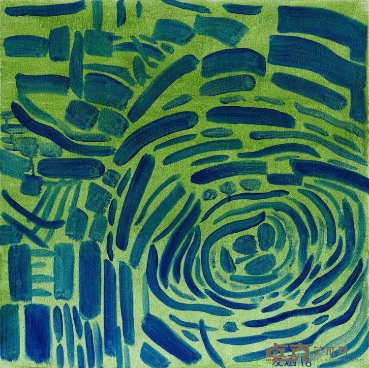 作品14 余友涵 50x50cm 2018年 布上丙烯 Acrylic on canvas