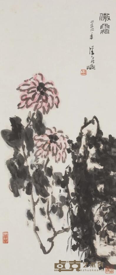 《傲霜》 潘飞仑 138x59cm 2002年