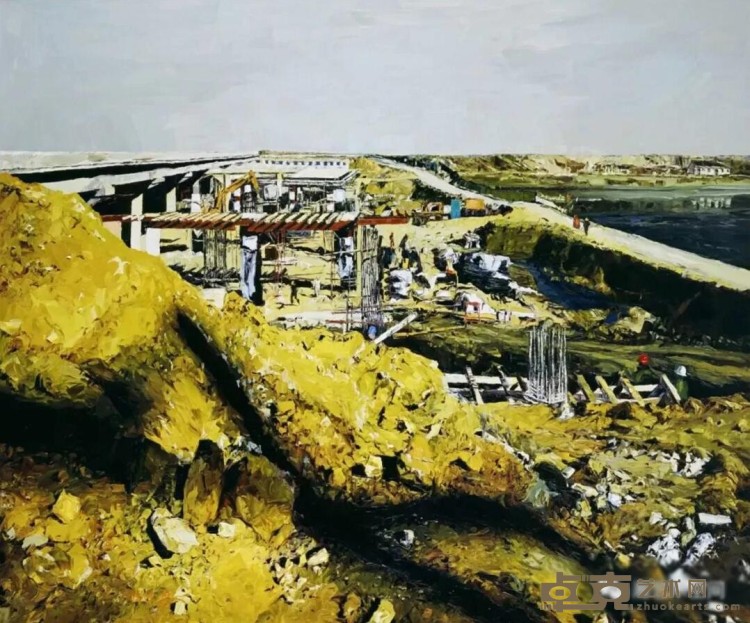 《桥-1》 徐晓燕 155x193cm 2007年 布面油彩