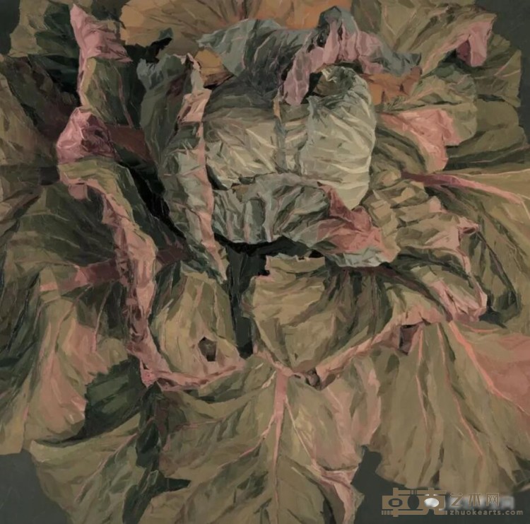 《怒放灰色-3》 徐晓燕 150x150cm 2003年 布面油彩