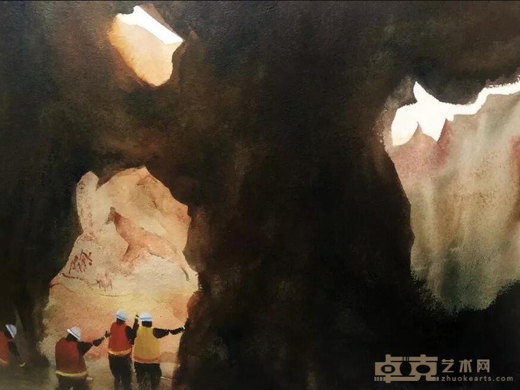 《探寻蝙蝠洞系列》 戴嘉伟 23x31cm 水彩