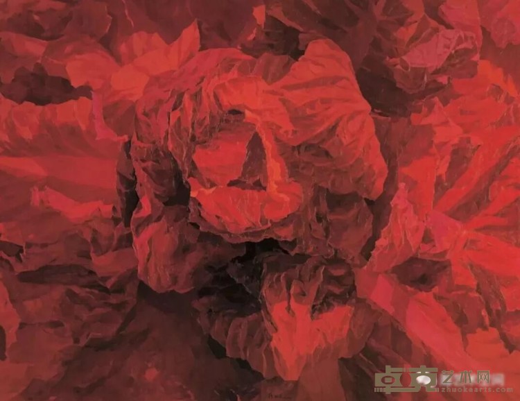 《怒放-红色》双联 徐晓燕 230x300cm 2003年 布面油彩
