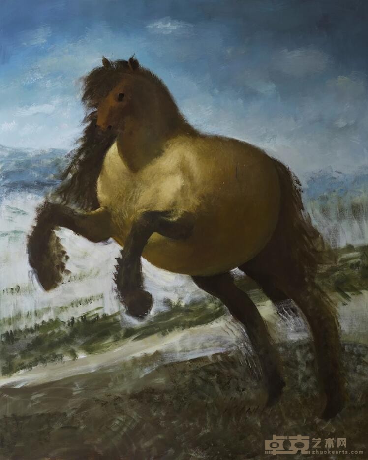 《奔驰宝马 The galloping horse》 毕建业 Bi Jianye 120x150cm 2019年 布面丙烯 acrylic on canvas