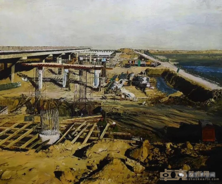 《桥-2》 徐晓燕 155x193cm 2007年 布面油彩