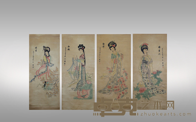 美女四幅