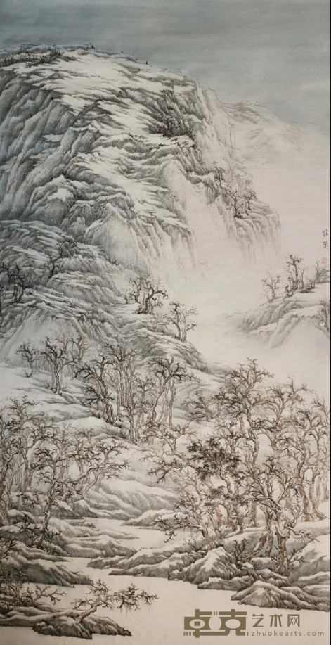 《沐雪》 庄荣荣 240x120cm