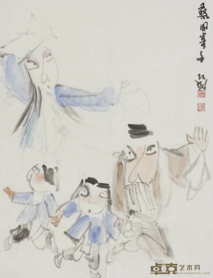 《桑园寄子》 罗彬 46.5x35.5cm 2018年 纸本