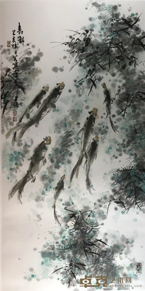 《春潮》 张万琪 136x68cm 2019年
