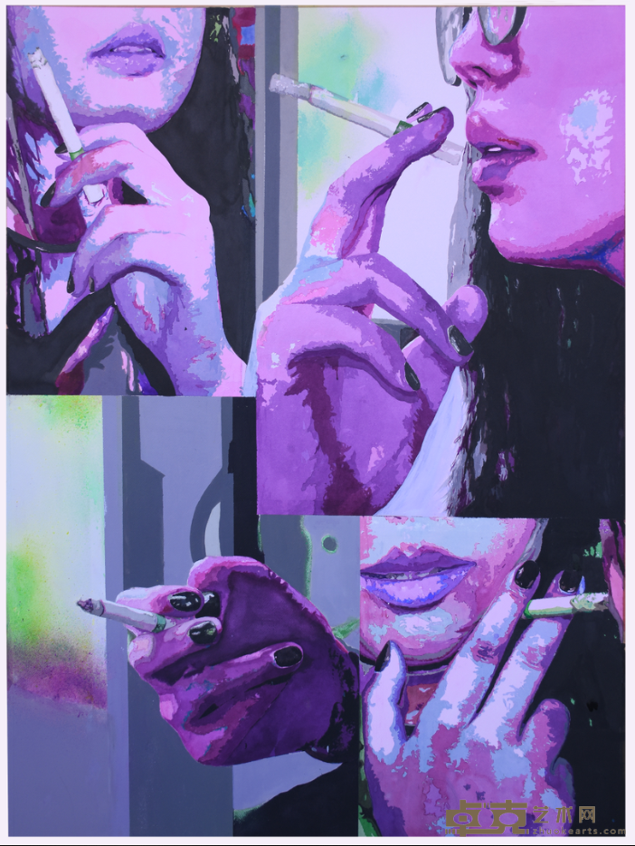 《绽放》 刘娜 110x75cm