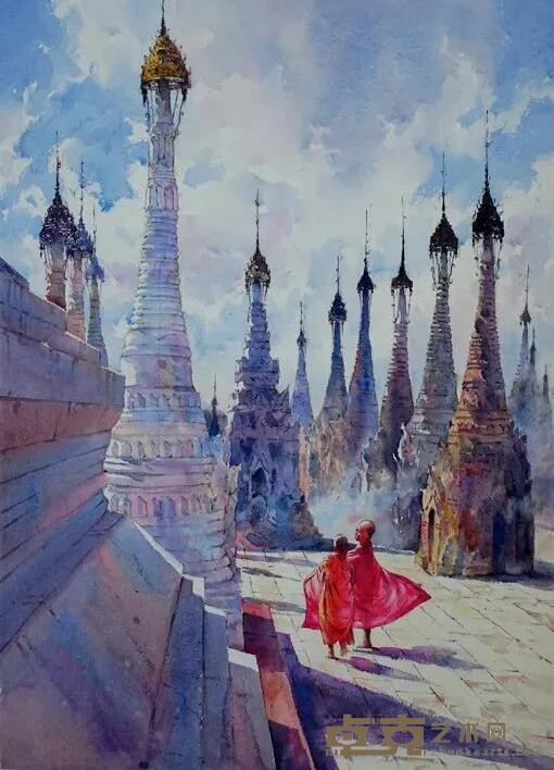 《戛古》 Khin Maung Zaw（缅甸） 75x55cm