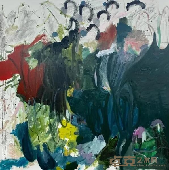 《无题 Untitled》 马婧 Ma Jing 170x170cm 2019年 布面油画 Oil on canvas