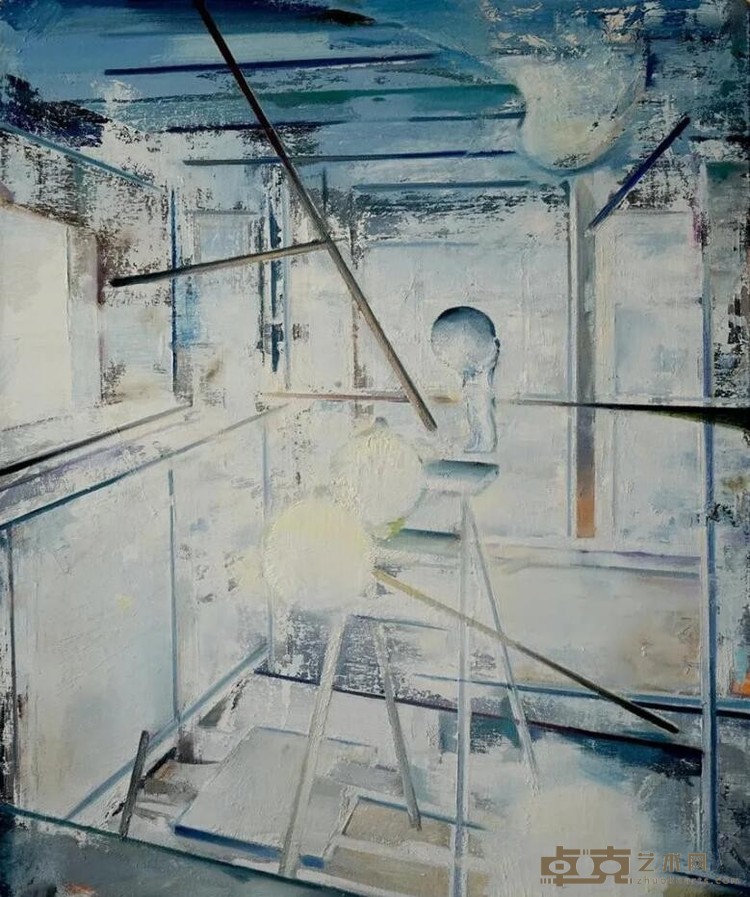 《至夜》 张博夫 75x90cm 2016年 布面油画