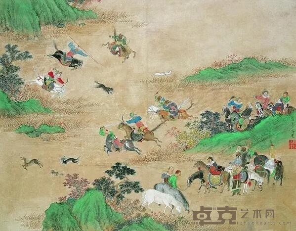 《为友梅作行乐图册》 上睿 清