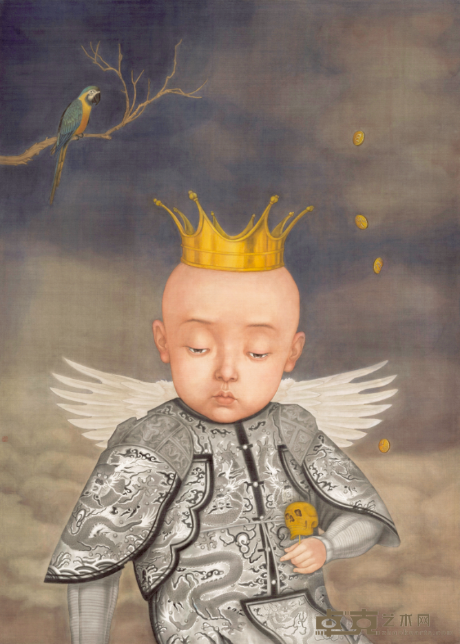 《理想国2》 张越 138x98cm 设色绢布