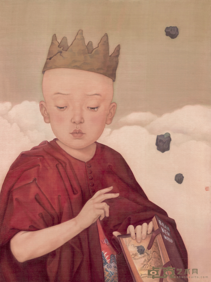 《新世界》 张越 61x82cm 设色绢本