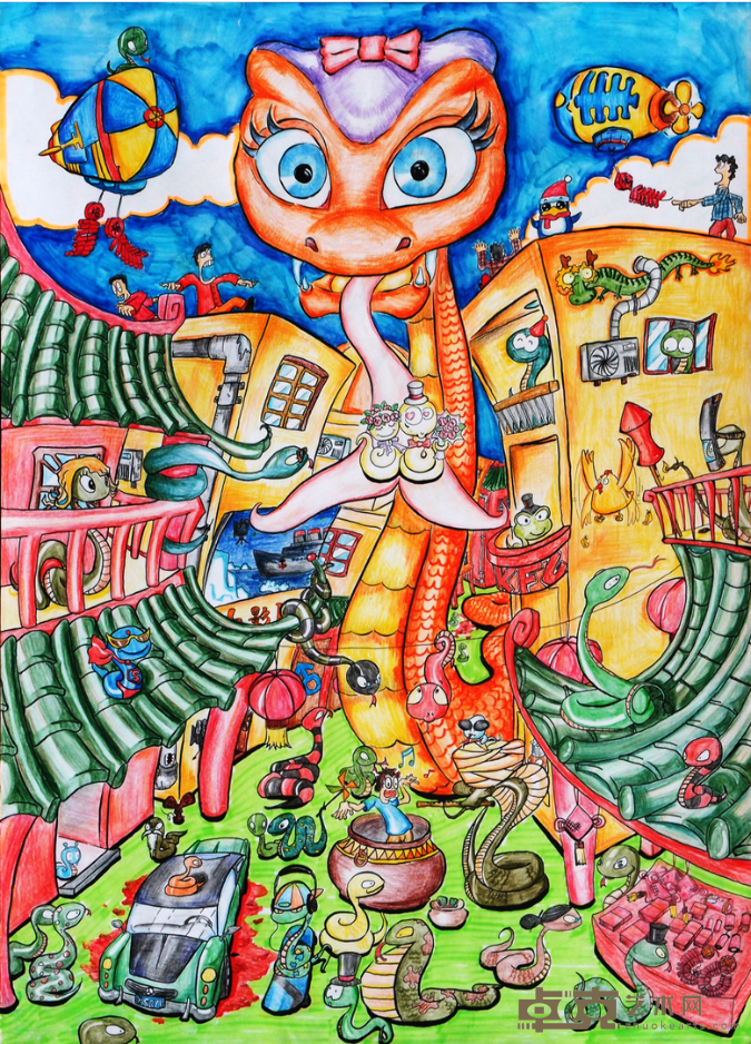 《万家开心闯蛇年》 尹启阳