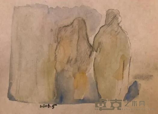 《Iran裙》 李明昌 32x25cm 2016年 纸本水彩铅笔