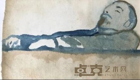 《容 组画NO.3》 李明昌 15x8.5cm 2020年 纸本水彩