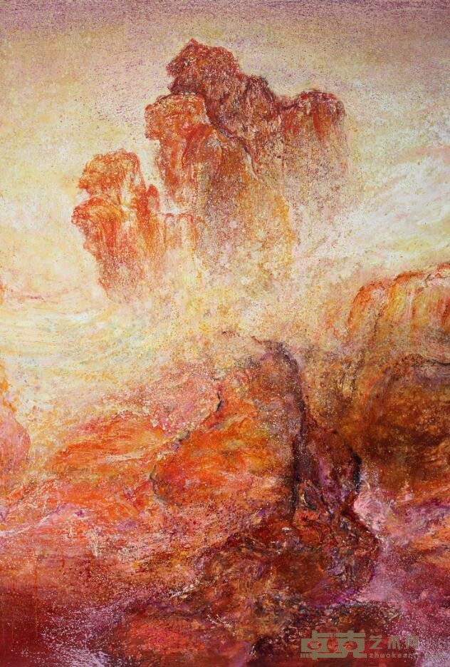 《致敬郭熙-初春I》 雨果·特拉科 130 cm x 89 cm 布面油画
