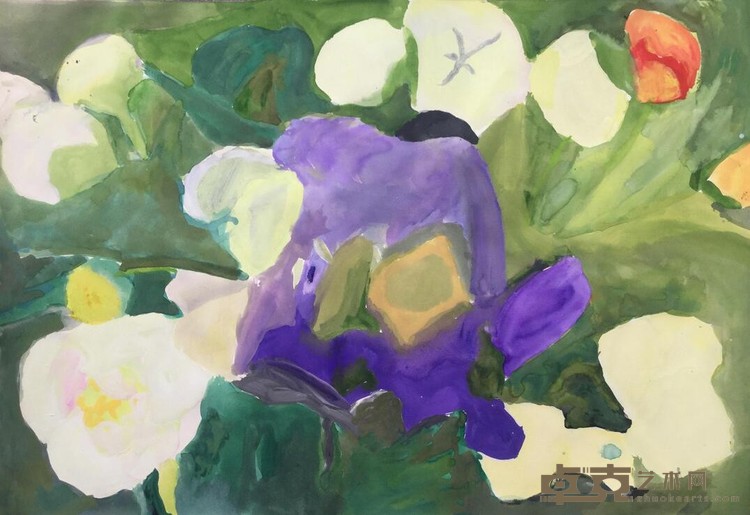 奶子房拳击手 宣琛昊 53x76cm 2019 纸本水彩