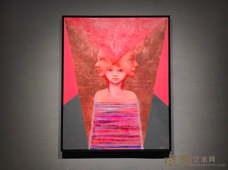 《映射No.1》 蔡焕彬 100×80cm 2020 布面丙烯