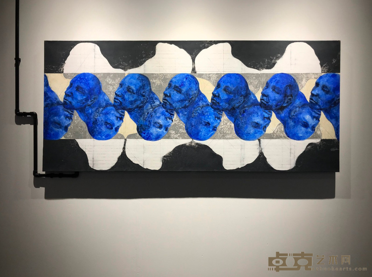 《曲线》 蔡焕彬 180×80cm 2020 布面丙烯